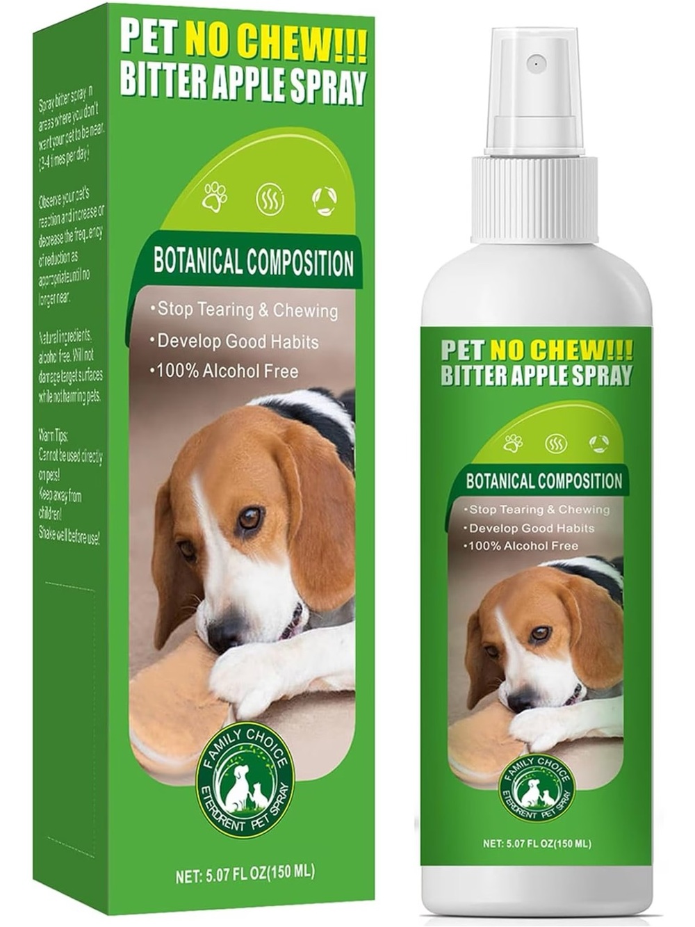 Whiskas 5.07 Oz Bitter Apple Spray for Dogs to Stop Chewing - Natural Ingredient